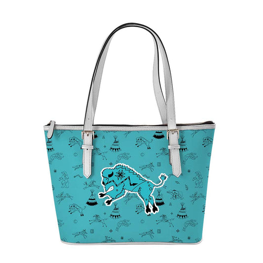 Ledger Dabbles Turquoise Large Tote Shoulder Bag