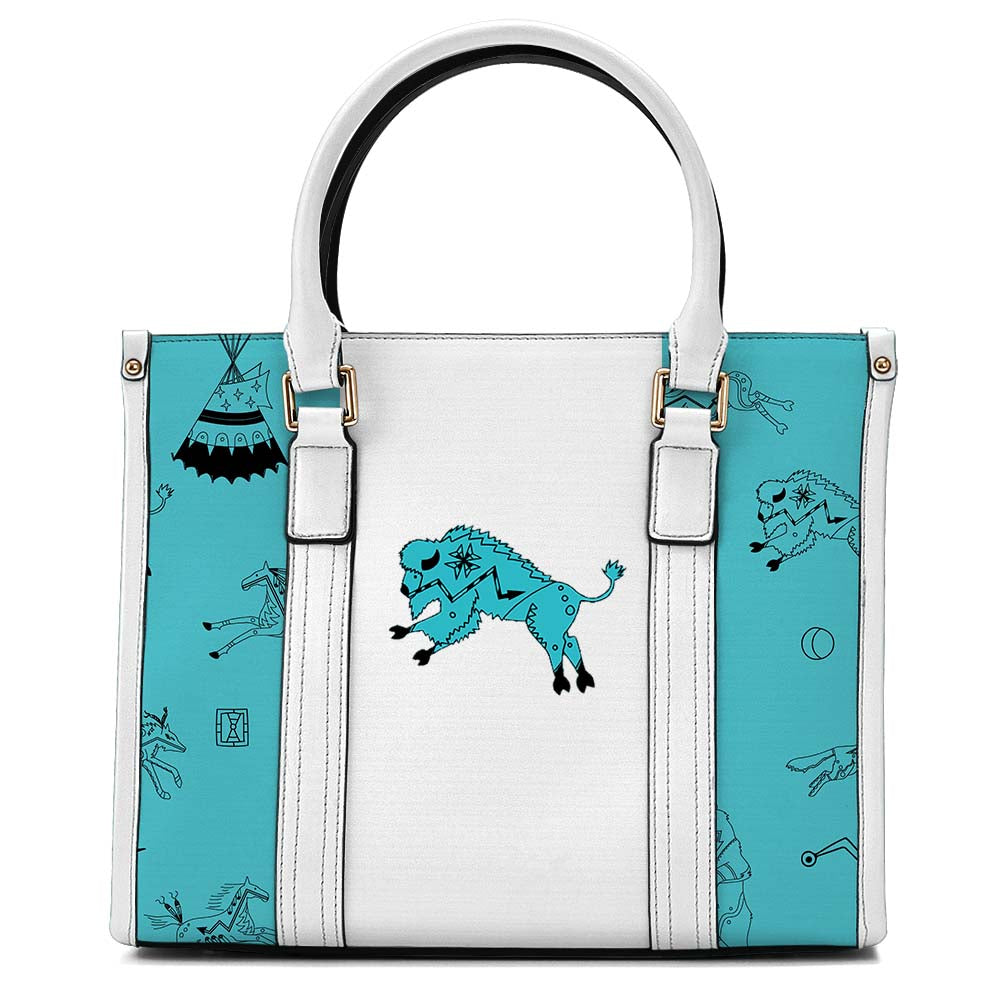 Ledger Dabbles Turquoise Convertible Hand or Shoulder Bag