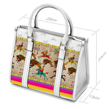 Load image into Gallery viewer, Ledger Hunt White Convertible Hand or Shoulder Bag
