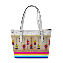 Load image into Gallery viewer, Ledger Round Dance White Large Tote Shoulder Bag
