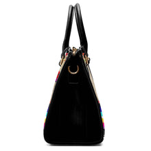 Load image into Gallery viewer, Ledger Round Dance Black Convertible Hand or Shoulder Bag
