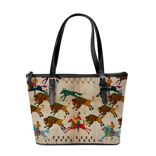 The Hunt Black Large Tote Shoulder Bag