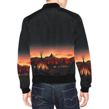 Load image into Gallery viewer, Sunset Tipis Bomber Jacket for Men
