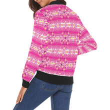Load image into Gallery viewer, Pink Star Bomber Jacket for Women
