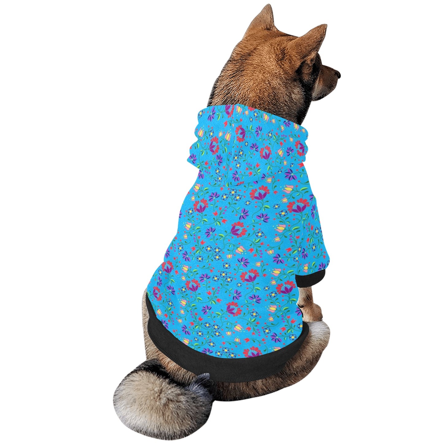 Fleur Indigine Ciel Pet Dog Hoodie
