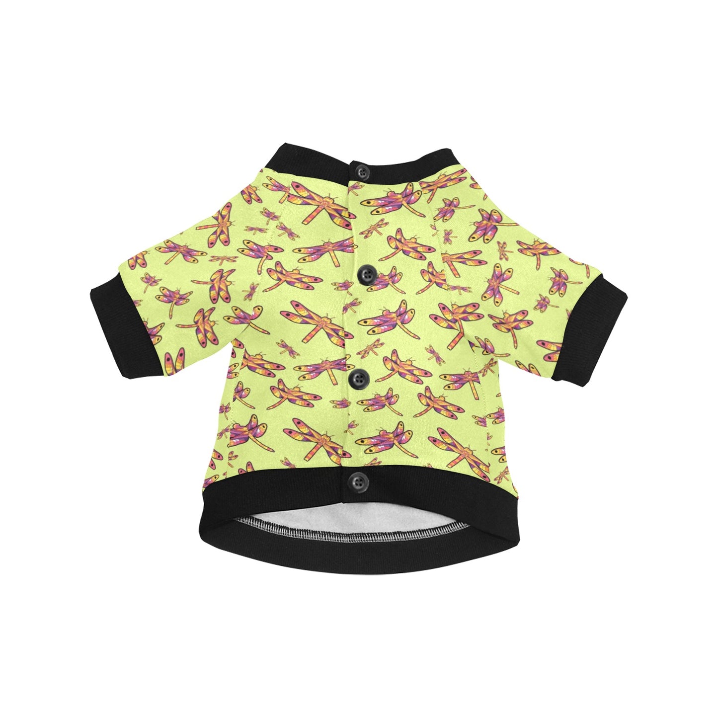 Gathering Lime Pet Dog Round Neck Shirt