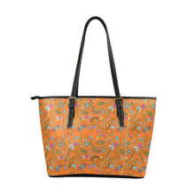 Load image into Gallery viewer, Fresh Fleur Carrot Leather Tote Bag
