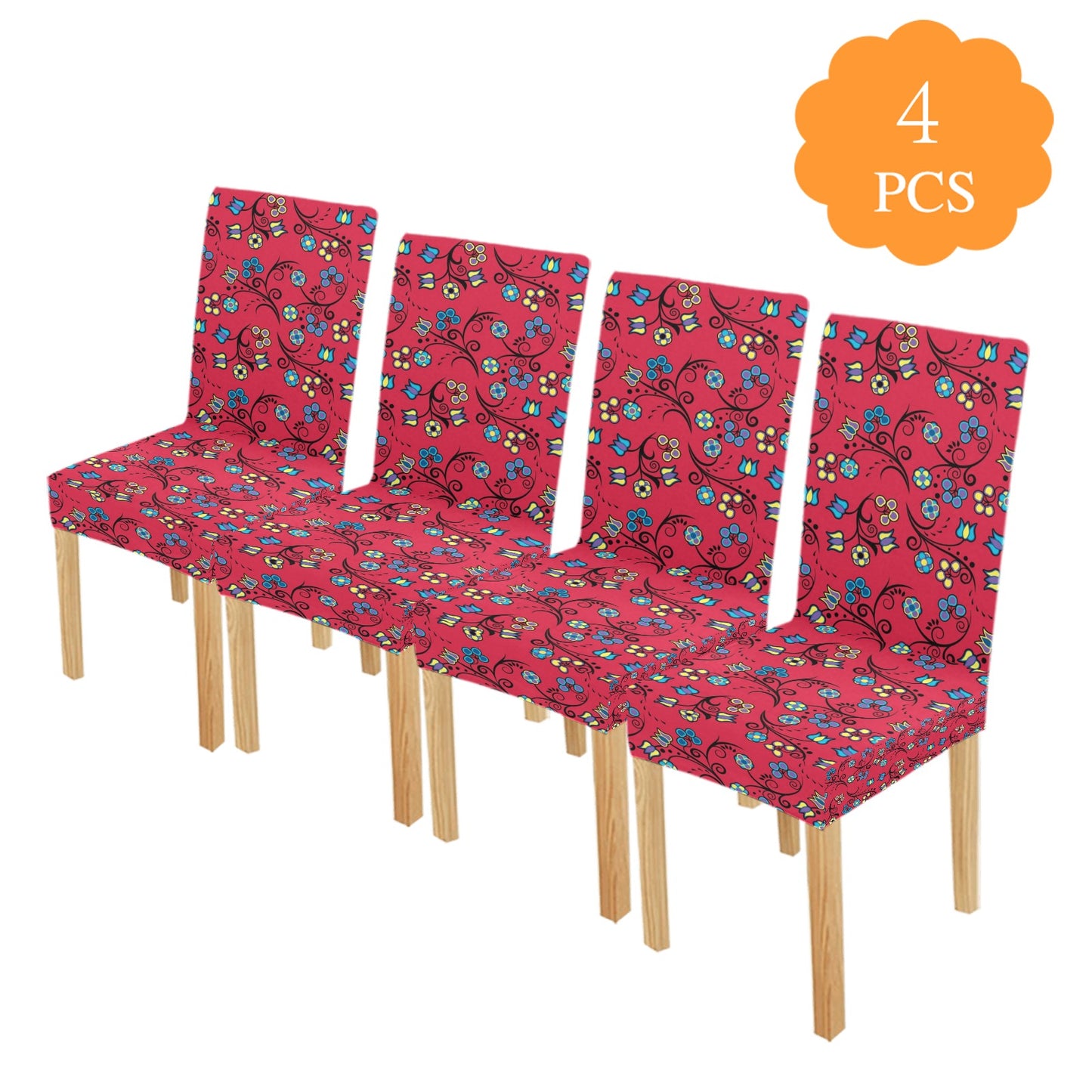 Blue Trio Cardinal Chair Cover (Pack of 4)