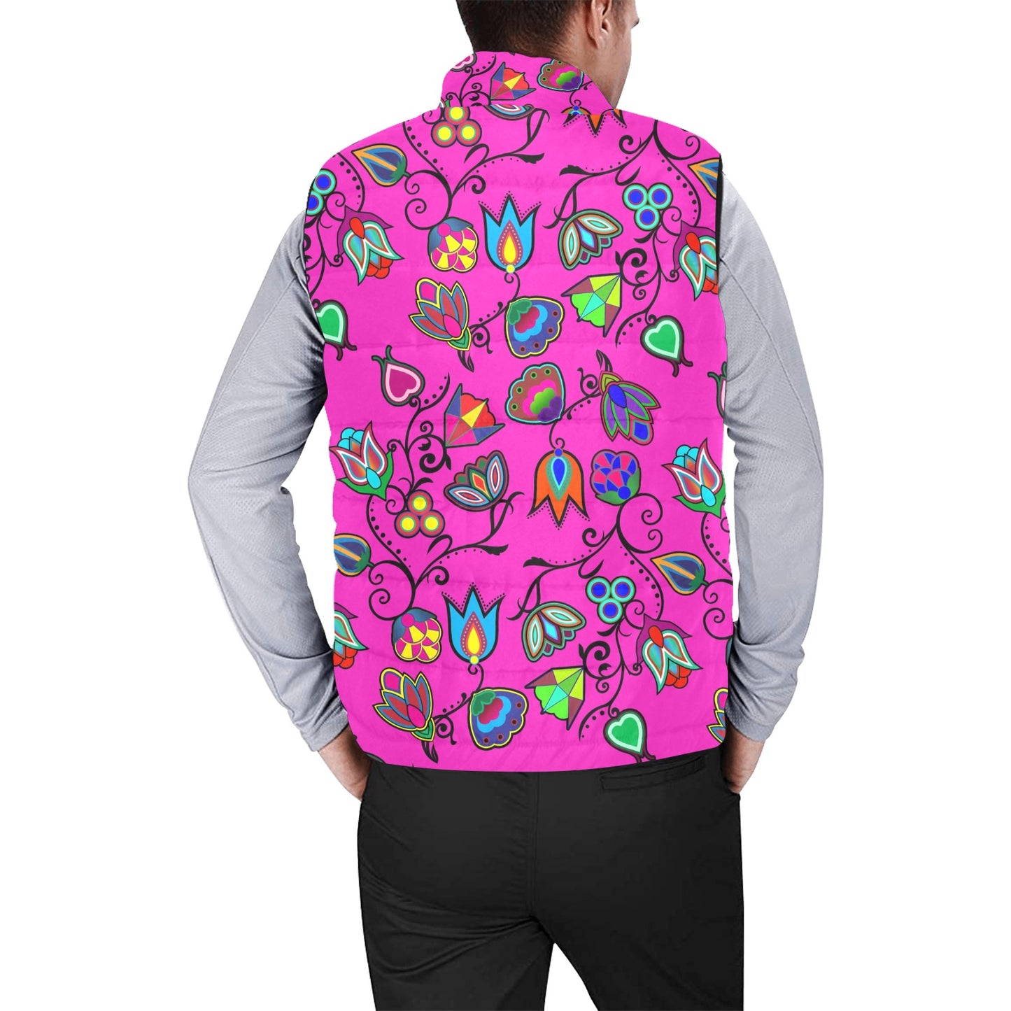 Indigenous Paisley Men's Padded Vest Jacket