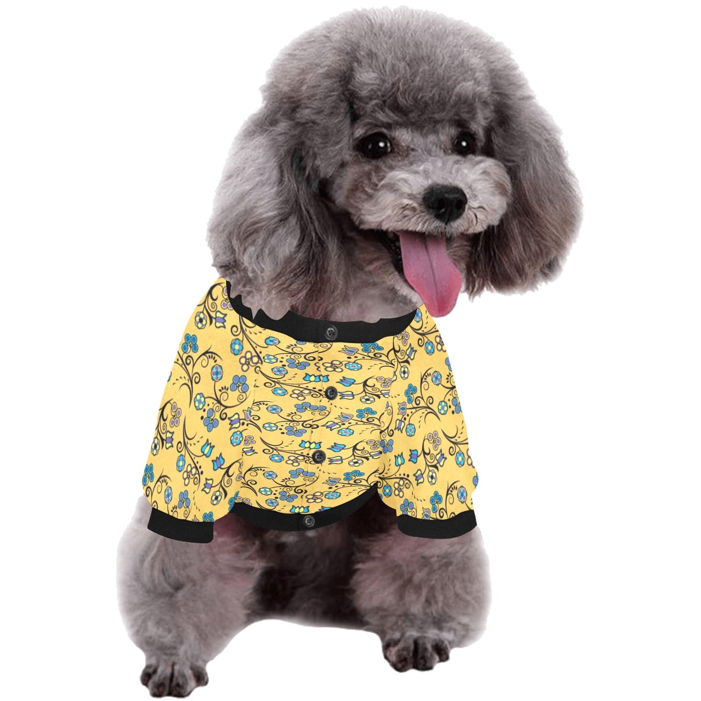 Blue Trio Tuscan Pet Dog Round Neck Shirt