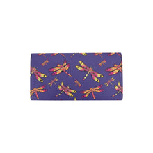 Load image into Gallery viewer, Gathering Purple Women&#39;s Trifold Wallet
