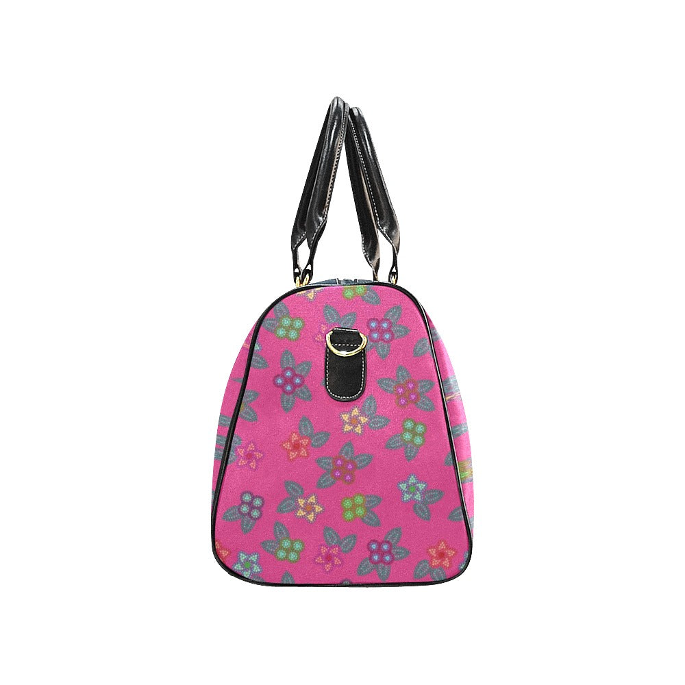 Berry Flowers New Waterproof Travel Bag/Small