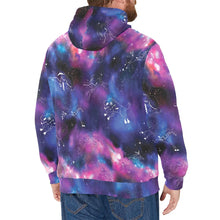 Load image into Gallery viewer, Animal Ancestors 1 Blue and Pink Men&#39;s Long Sleeve Fleece Hoodie
