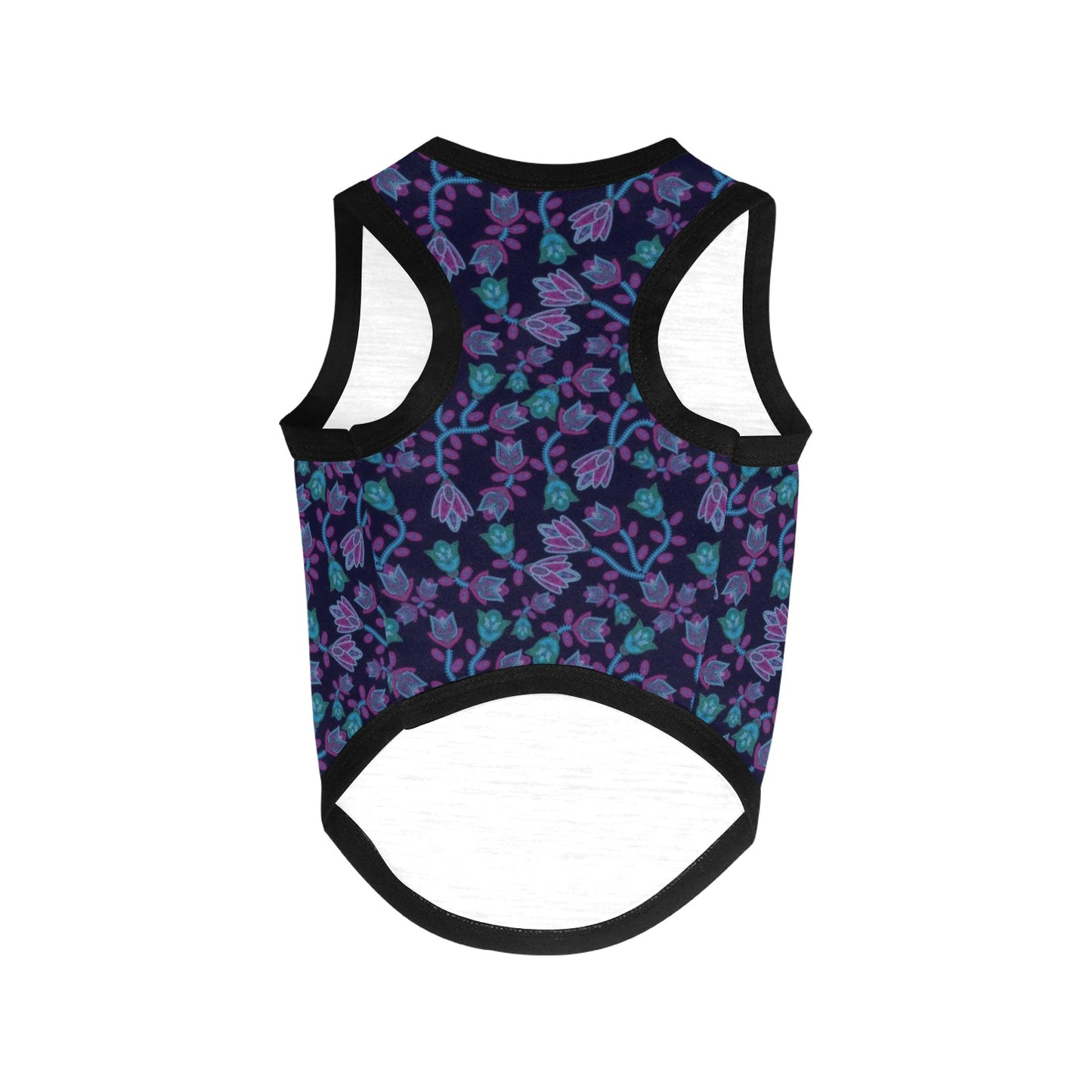 Beaded Blue Nouveau Pet Tank Top