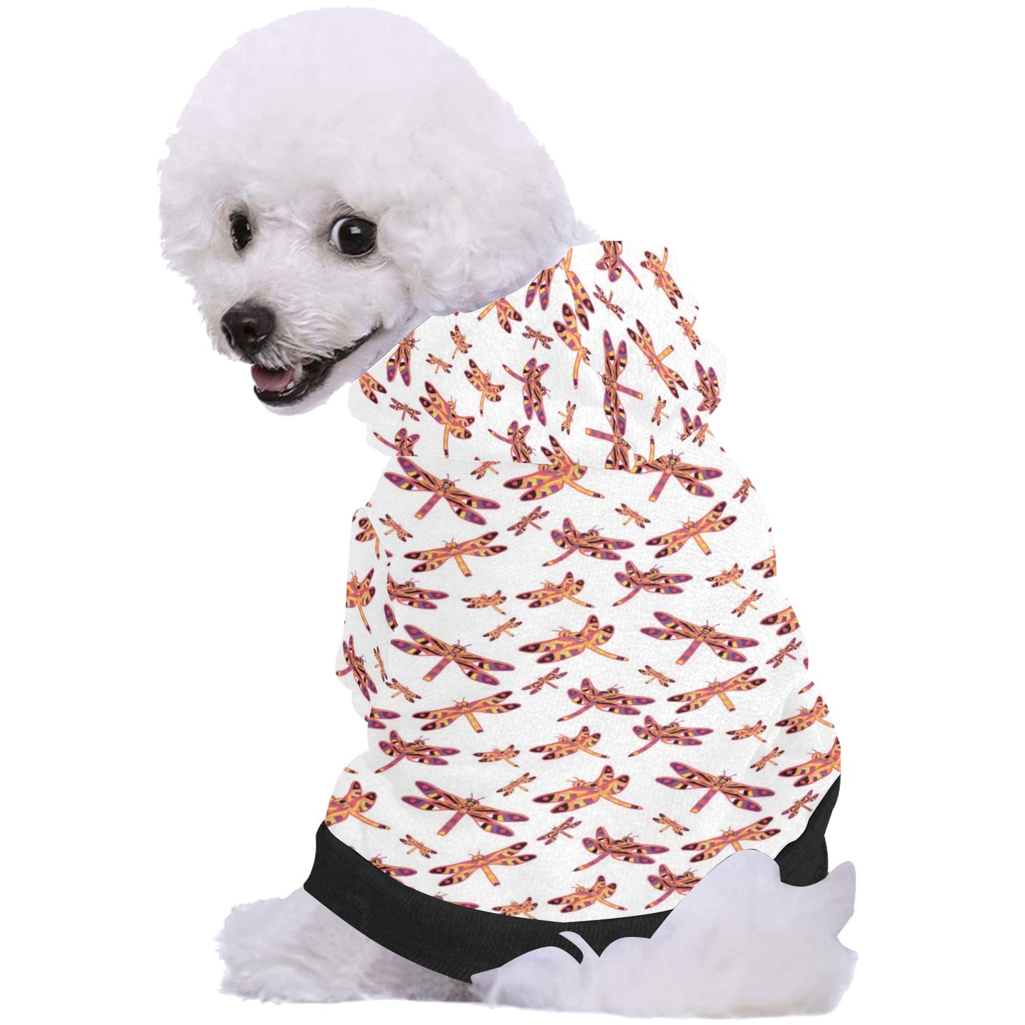 Gathering White Pet Dog Hoodie