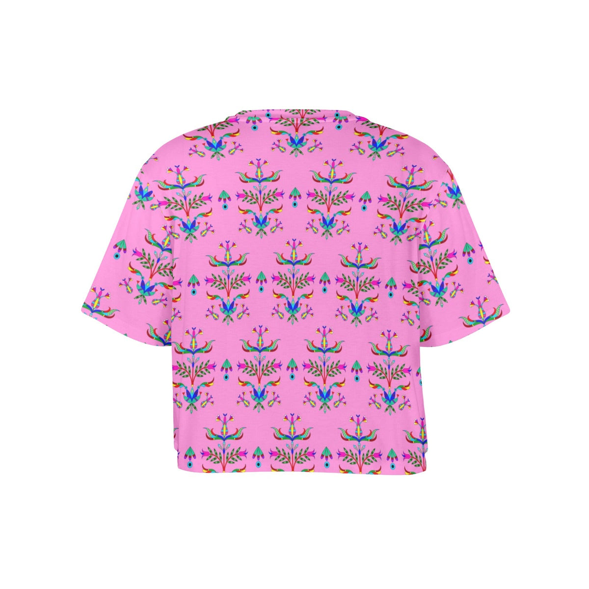 Dakota Damask Cheyenne Pink Crop Top