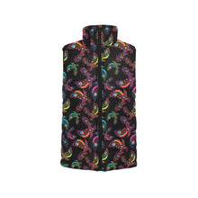 Load image into Gallery viewer, Neon Floral Eagles Women&#39;s Padded Vest Jacket
