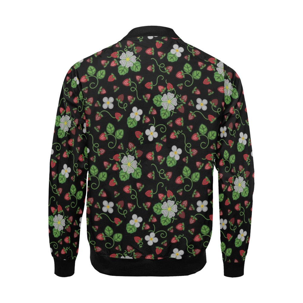 Strawberry Dreams Midnight Bomber Jacket for Men