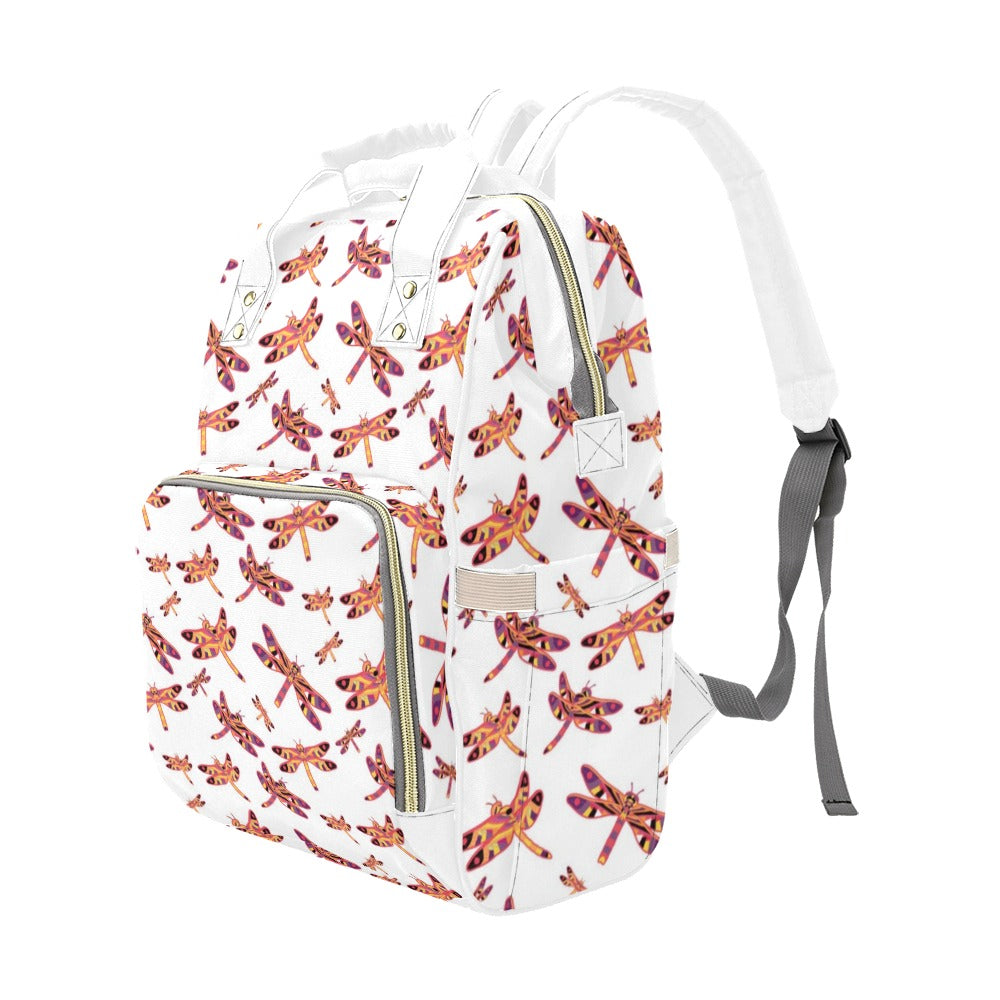 Gathering White Multi-Function Diaper Backpack/Diaper Bag