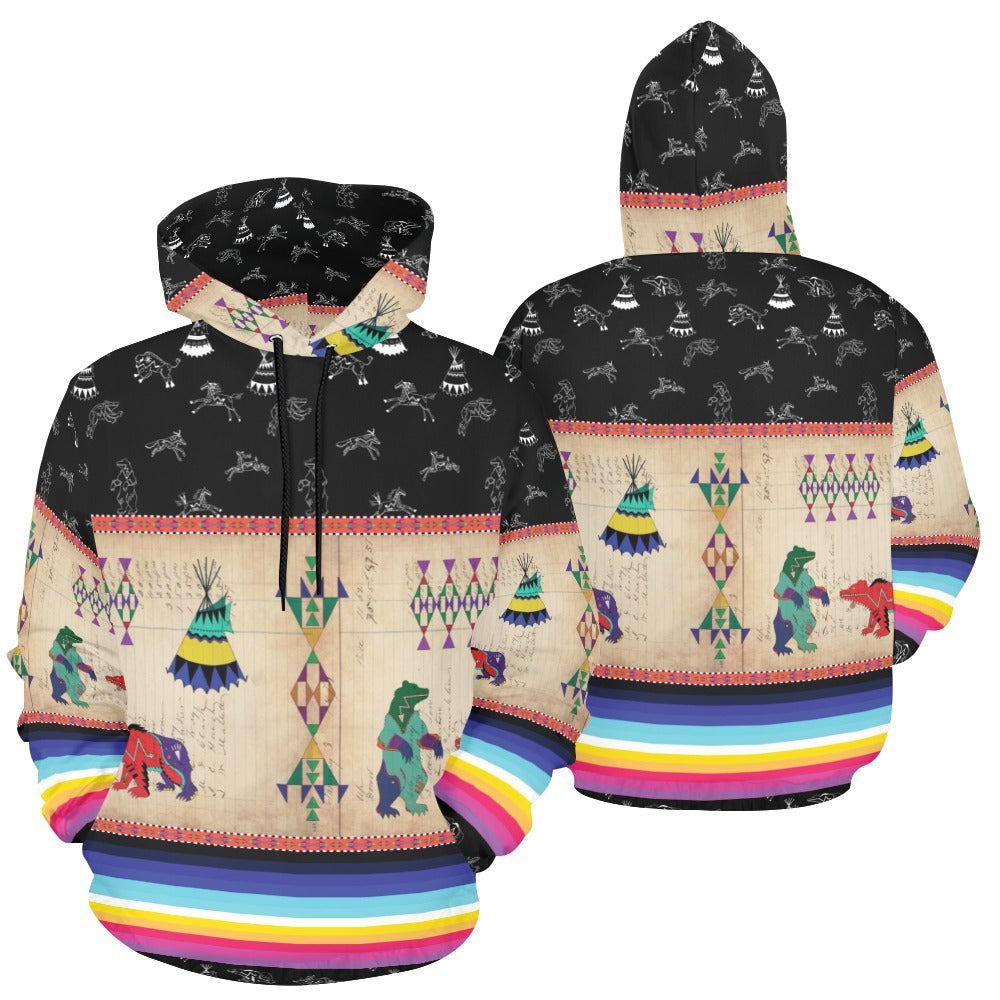 Bear Ledger Black Sky Hoodie for Men