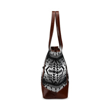 Load image into Gallery viewer, Black Rose Shadow Tote Handbag
