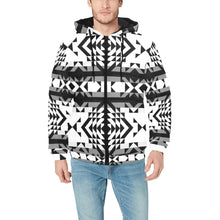 Load image into Gallery viewer, Black Rose Blizzard Men&#39;s Padded Hooded Jacket
