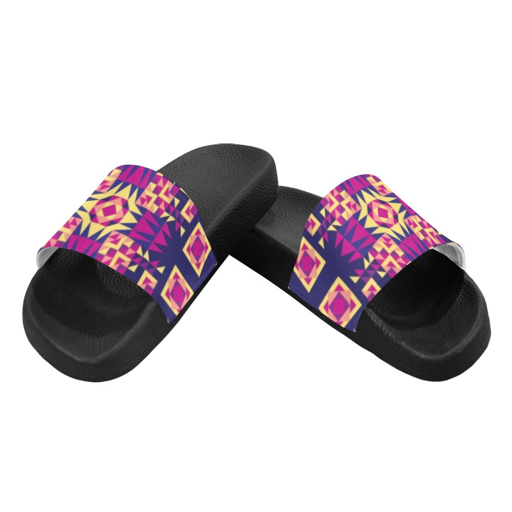 Kaleidoscope Bleu Men's Slide Sandals