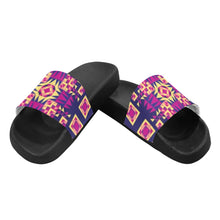 Load image into Gallery viewer, Kaleidoscope Bleu Men&#39;s Slide Sandals
