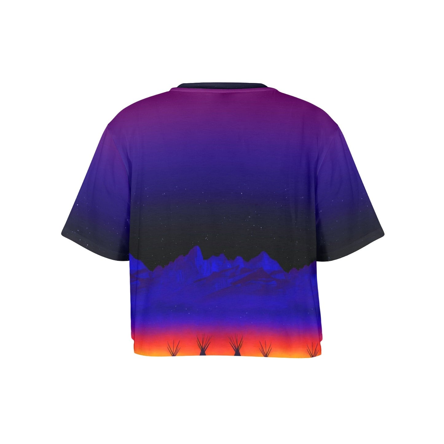 Teepees Northern Lights Crop Top