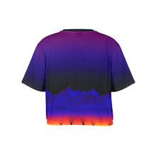 Load image into Gallery viewer, Teepees Northern Lights Crop Top
