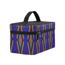 Load image into Gallery viewer, Diamond in the Bluff Blue Cosmetic Bag/Large
