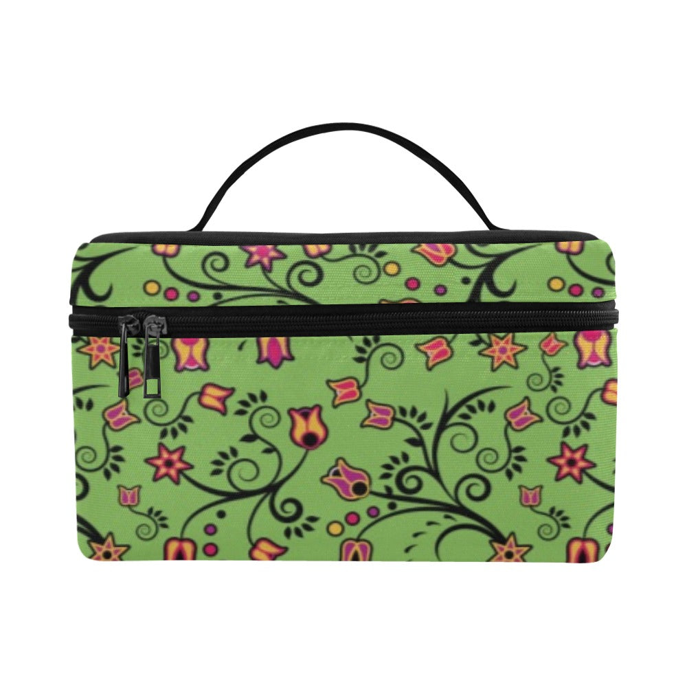 LightGreen Yellow Star Cosmetic Bag