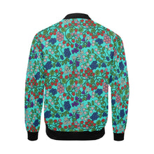 Load image into Gallery viewer, Takwakin Harvest Turquoise Bomber Jacket for Men
