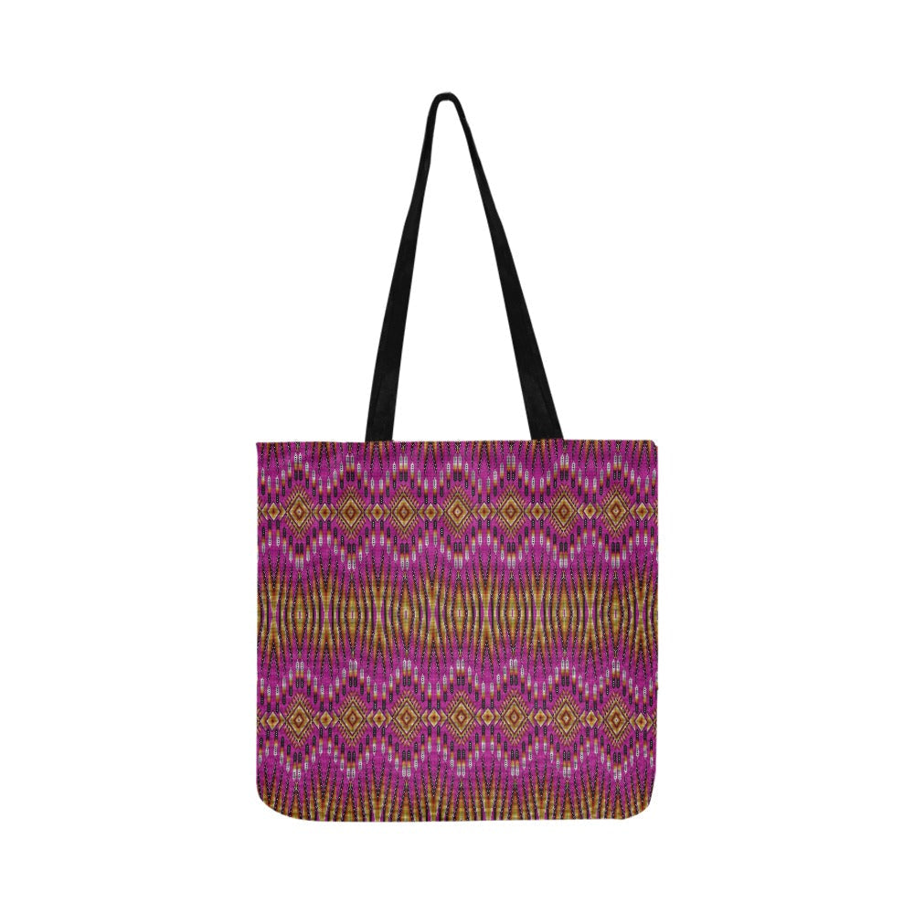 Fire Feather Pink Reusable Shopping Bag