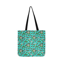 Load image into Gallery viewer, Strawberry Dreams Turquoise Reusable Shopping Bag
