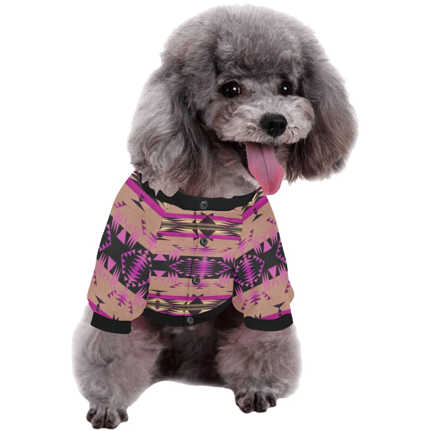 Between the Mountains Berry Pet Dog Round Neck Shirt