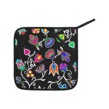 Load image into Gallery viewer, Indigenous Paisley Black Oven Mitt &amp; Pot Holder
