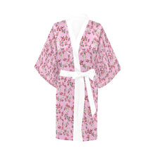 Load image into Gallery viewer, Strawberry Floral Kimono Robe
