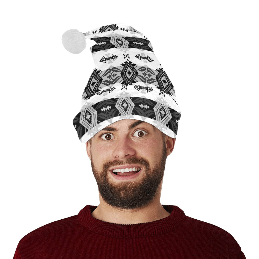 Sovereign Nation Black and White Santa Hat