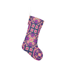 Load image into Gallery viewer, Kaleidoscope Bleu Christmas Stocking
