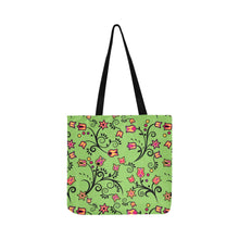 Load image into Gallery viewer, LightGreen Yellow Star Reusable Shopping Bag
