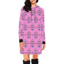 Load image into Gallery viewer, Dakota Damask Cheyenne Pink Hoodie Dress
