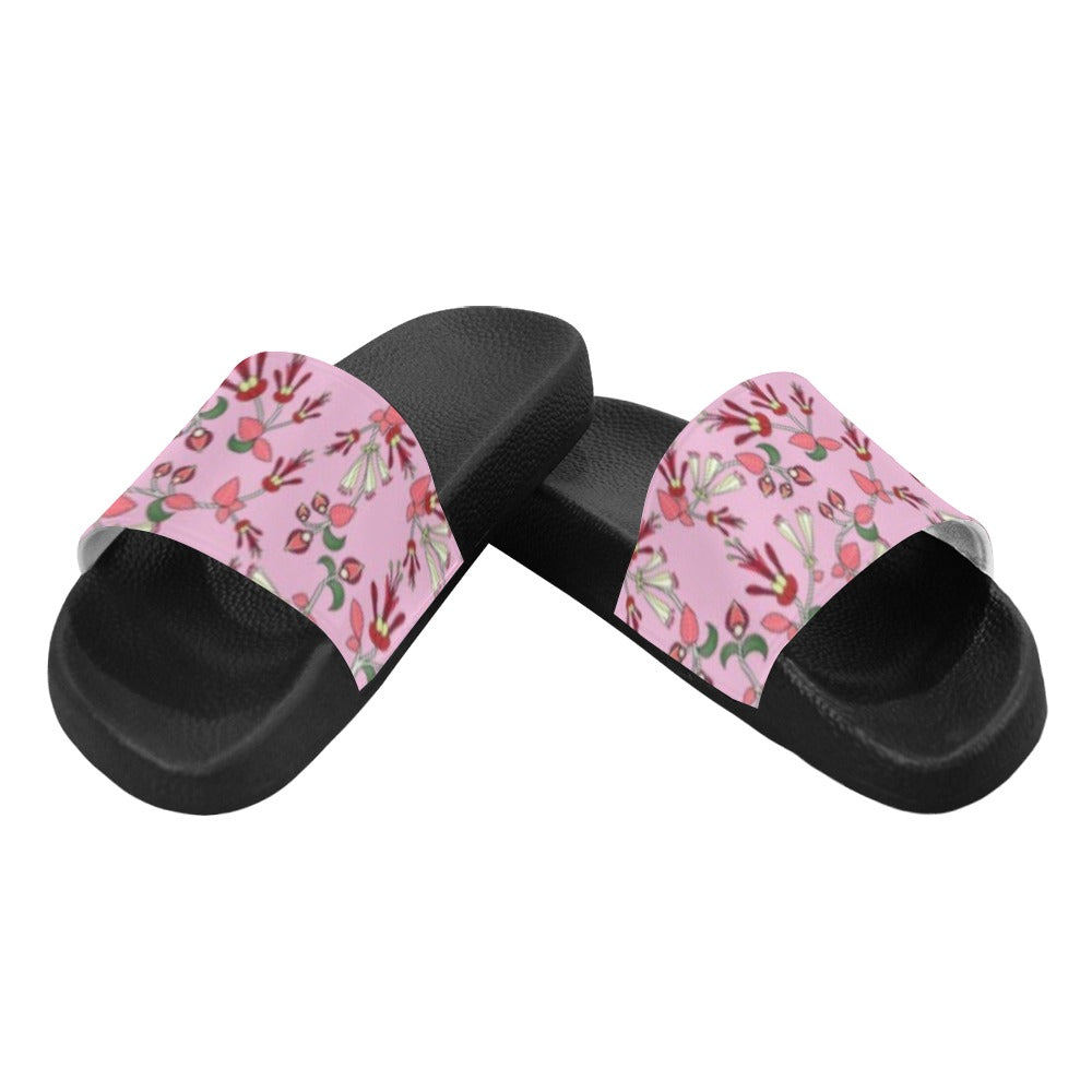 Strawberry Floral Men's Slide Sandals