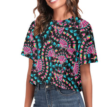 Load image into Gallery viewer, Hawk Feathers Heat Map Crop Top
