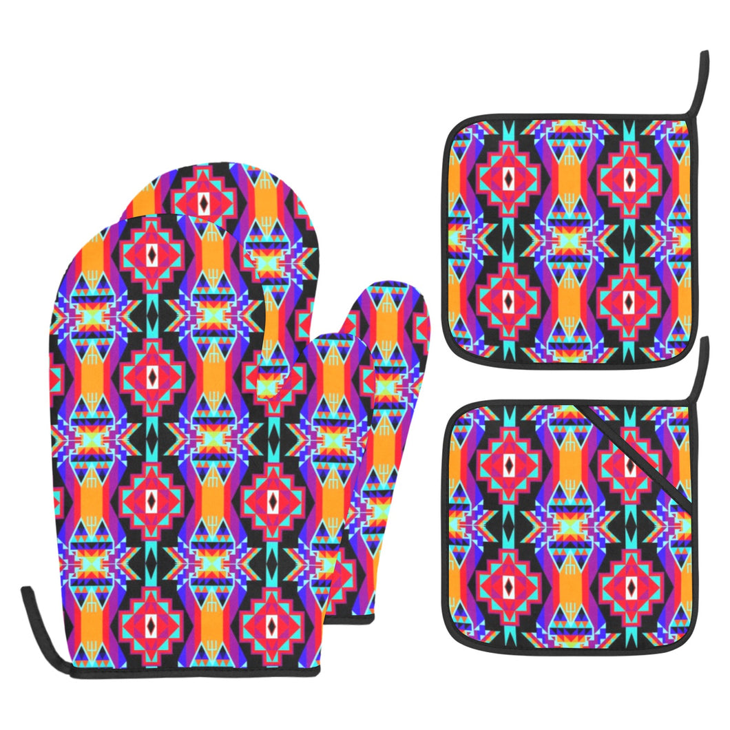 Fancy Bustle Oven Mitt & Pot Holder