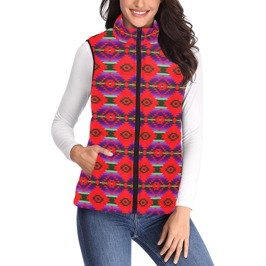 Cree Confederacy Chicken Dance Women's Padded Vest Jacket