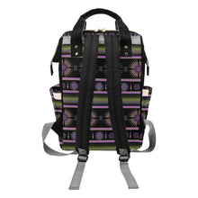 Load image into Gallery viewer, Evening Feather Wheel Multi-Function Diaper Backpack/Diaper Bag
