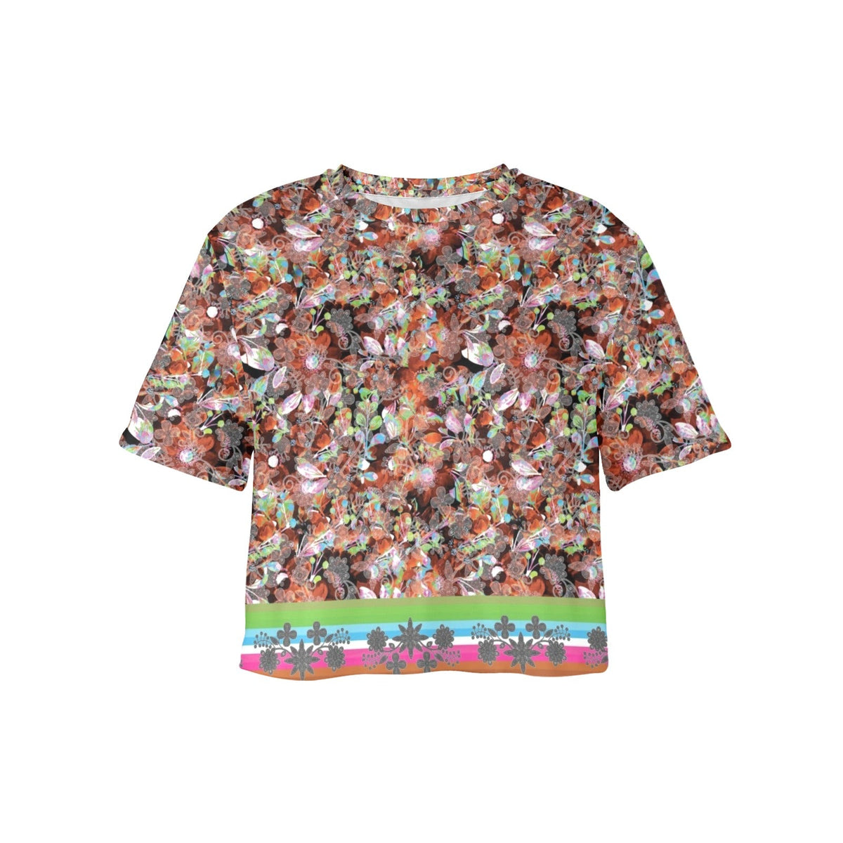 Culture in Nature Orange Crop Top