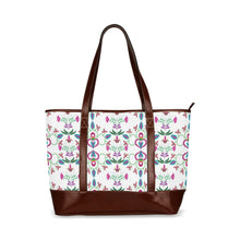 Load image into Gallery viewer, Quilled Divine White Tote Handbag
