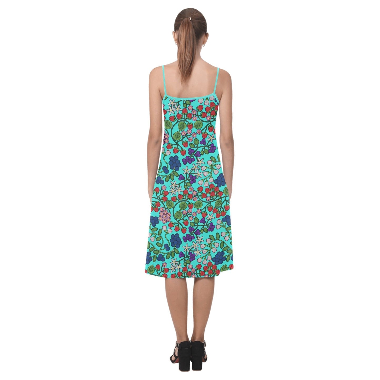 Takwakin Harvest Turquoise Alcestis Slip Dress